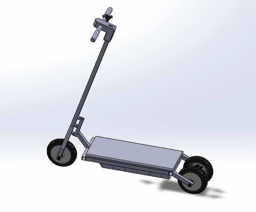 Final CAD Assembly of Electric Scooter
